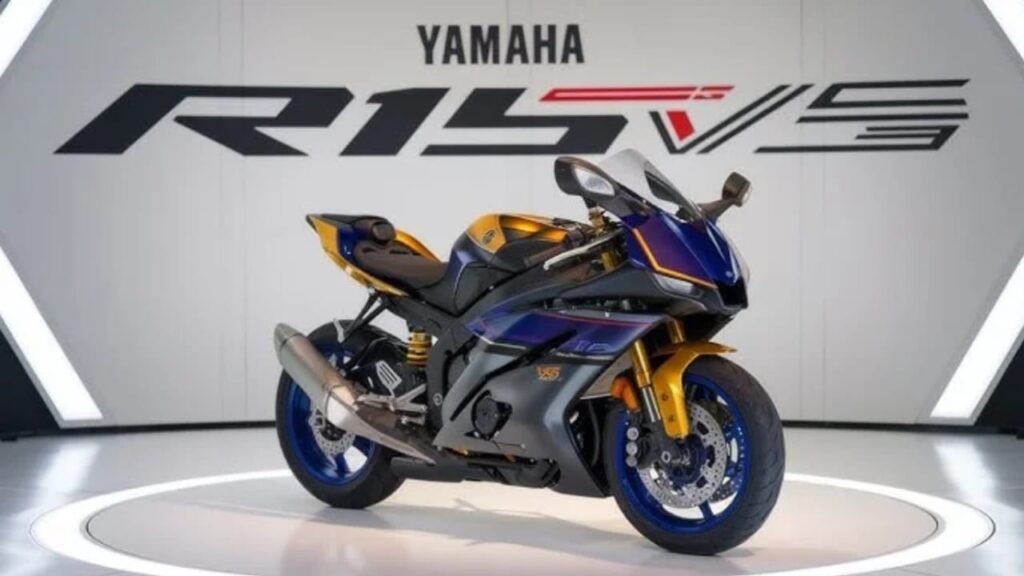 Yamaha R15 V5 2025 – 66 KMPL Mileage, 155cc Liquid-Cooled Engine, LED Projector Headlamp & Sharp Aerodynamic Styling at Just ₹5,999 EMI!