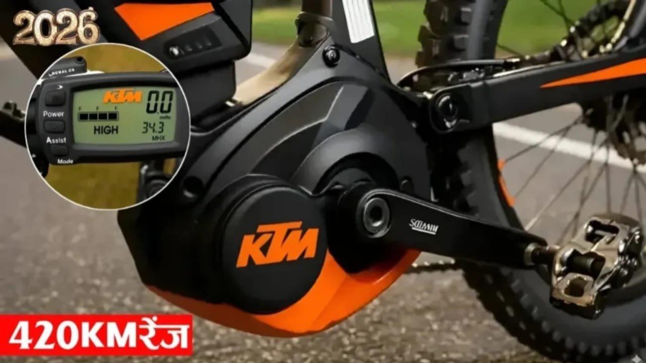 KTM Electric Cycle Launches – Premium Motor, 525km Range & 10-Min Fast Charging Priced at ₹3,499!