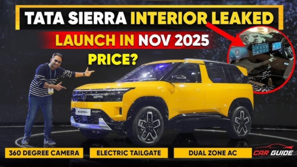Tata Sierra EV 2025 – Dual Motor Setup, 500km Range & Futuristic SUV Design Starting at Just ₹5,000 EMI Monthly!